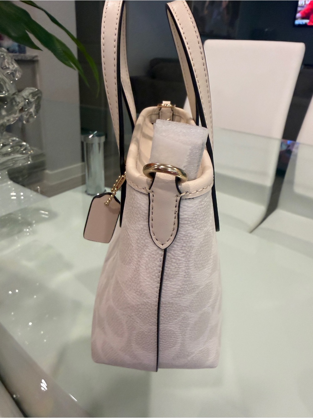 COACH Chalk Signature Mini Tote Bag - Picture 8 of 11